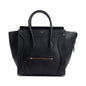 Celine Black Smooth Calfskin Leather Mini Luggage Tote