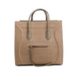Celine Taupe Croc Embossed Suede Medium Phantom Luggage Tote
