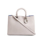 Christian Dior Ivory Calfskin Leather Large Diorissimo Tote Rovelle Bags