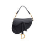 Christian Dior Black Grained Calfskin Leather Mini Saddle Bag Rovelle Bags
