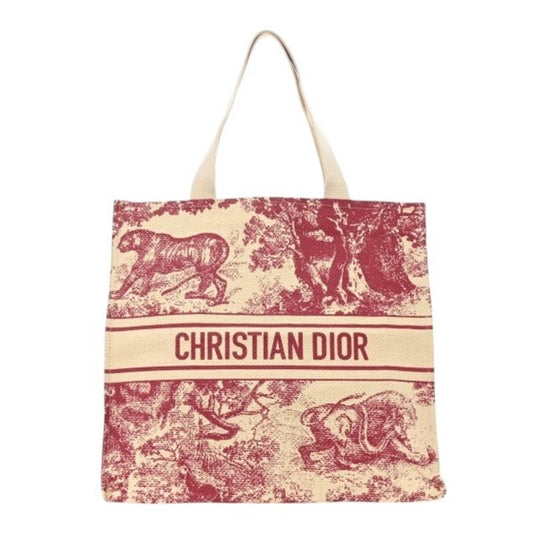 Christian Dior Beauty Dioriviera Raffia Tote Red Rovelle Bags