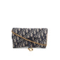 Christian Dior Oblique Jacquard Saddle Pouch with Chain Rovelle Bags