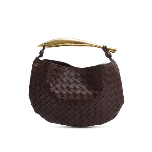 Bottega Veneta Brown Intrecciato Lambskin Leather Classic Sardine Bag