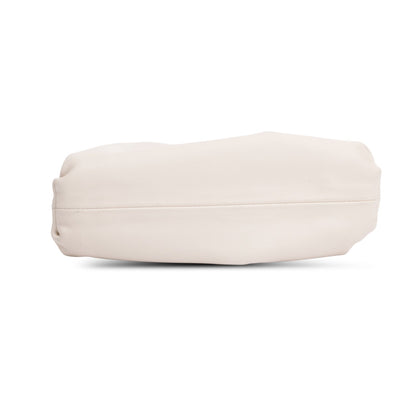 Bottega Veneta White Calfskin Intrecciato Leather The Mini Pouch