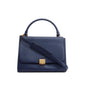 Celine Blue Calfskin Leather Medium Trapeze Bag