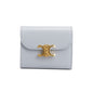 Celine 2023 Blue Leather Small Flap Triomphe Wallet