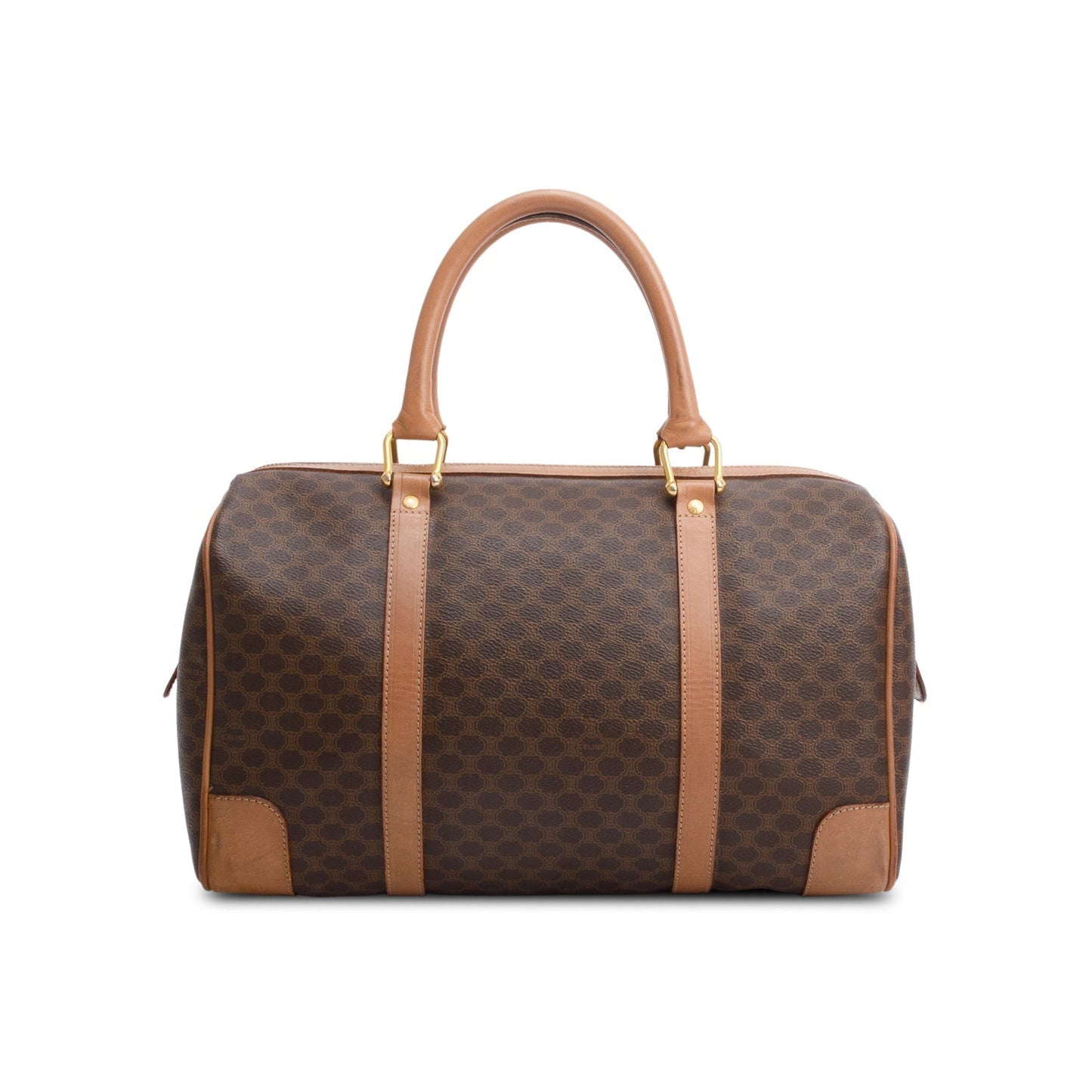 Celine Vintage Macadam Boston Bag