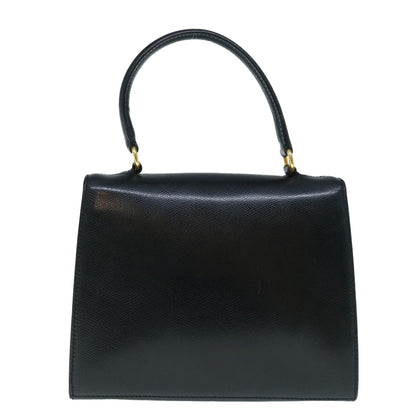 Luxury CELINE Hand Bag Leather Black 62977