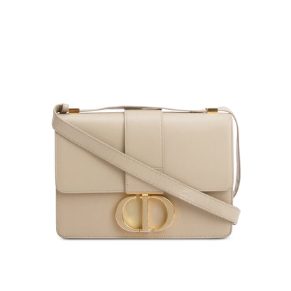 Christian Dior 2020 Beige Leather Medium 30 Montaigne Bag Rovelle Bags