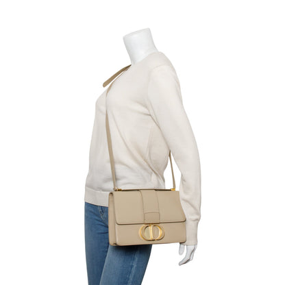Christian Dior 2020 Beige Leather Medium 30 Montaigne Bag Rovelle Bags