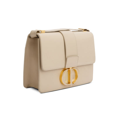 Christian Dior 2020 Beige Leather Medium 30 Montaigne Bag Rovelle Bags