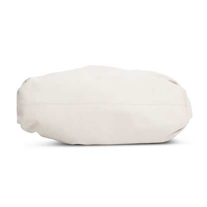 Bottega Veneta White Calfskin Leather The Classic Large Pouch