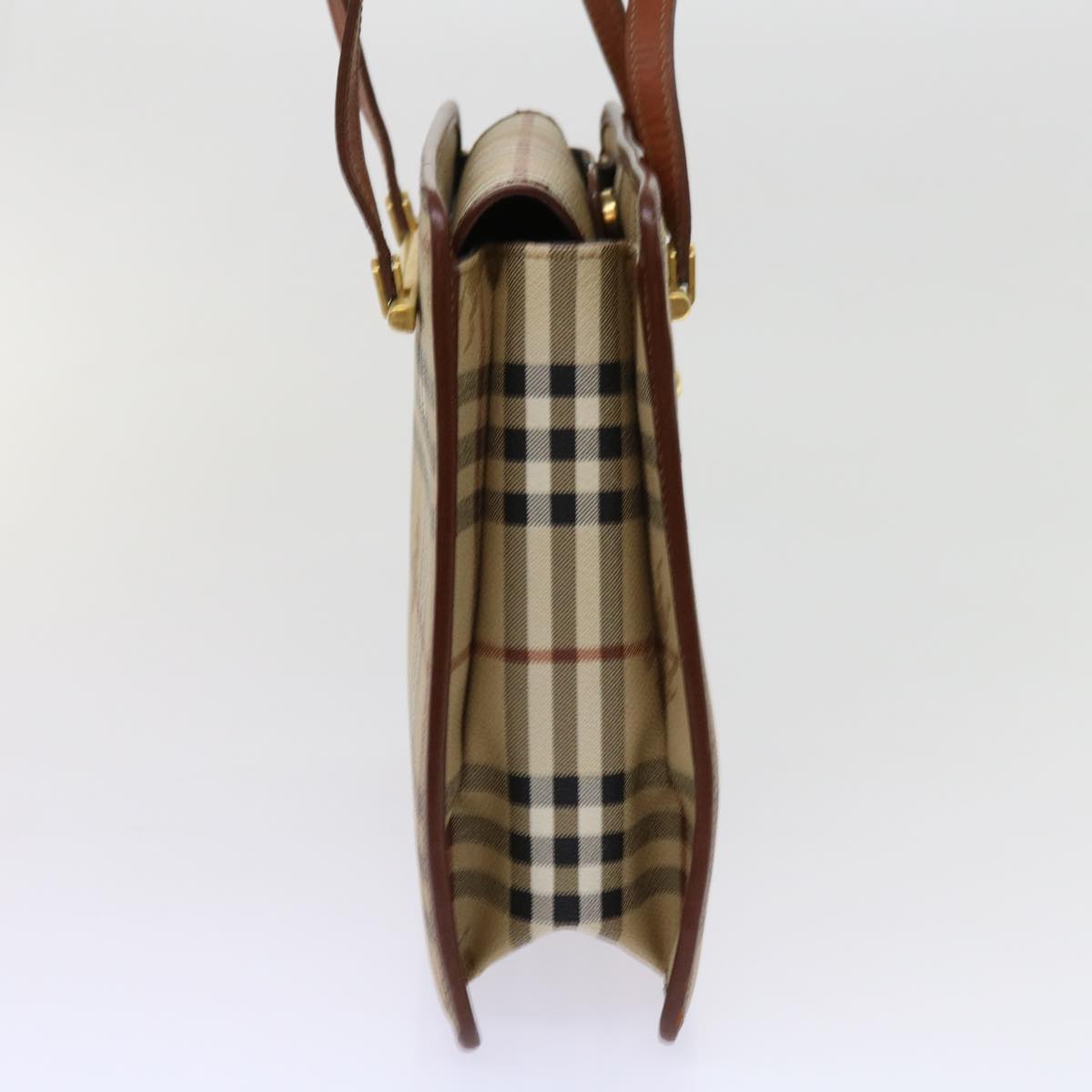 Burberry BURBERRYSs Nova Leather Beige Shoulder Bag Style 2