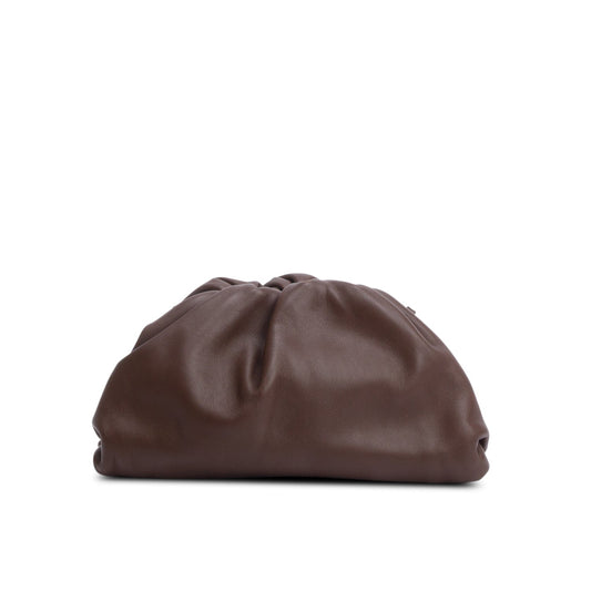 Bottega Veneta Brown Calfskin Leather The Mini Pouch