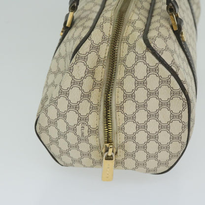 Luxury CELINE Macadam Canvas Hand Bag PVC Leather Whe 63493