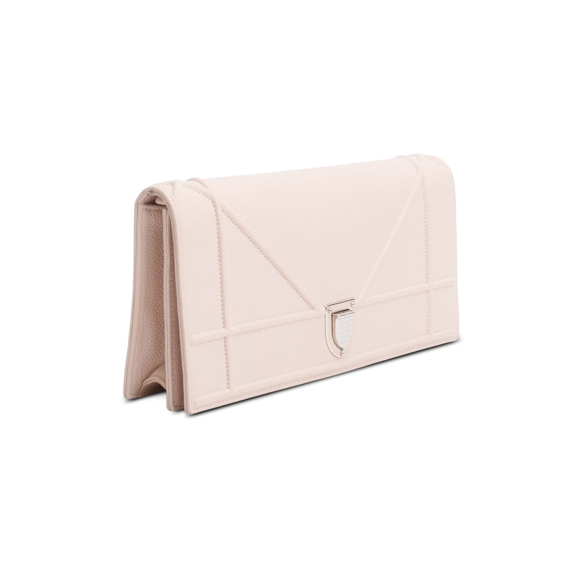 Christian Dior Beige Grained Calfskin Leather Diorama Croisiere Long Wallet on Chain Rovelle Bags