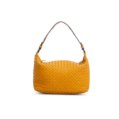 Bottega Veneta Yellow Intrecciato Leather Shoulder Bag