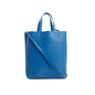 Celine Blue Grained Calfskin Small Vertical Cabas Tote