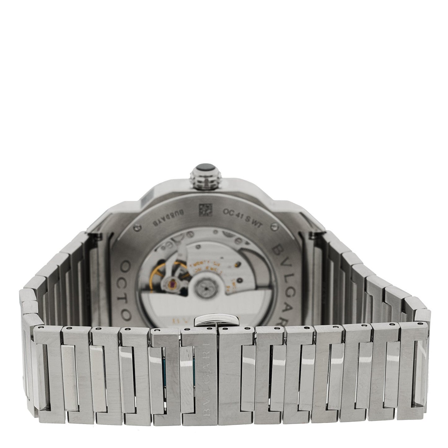 Stainless Steel 41mm Octo Roma Worldtimer Automatic Watch Blue