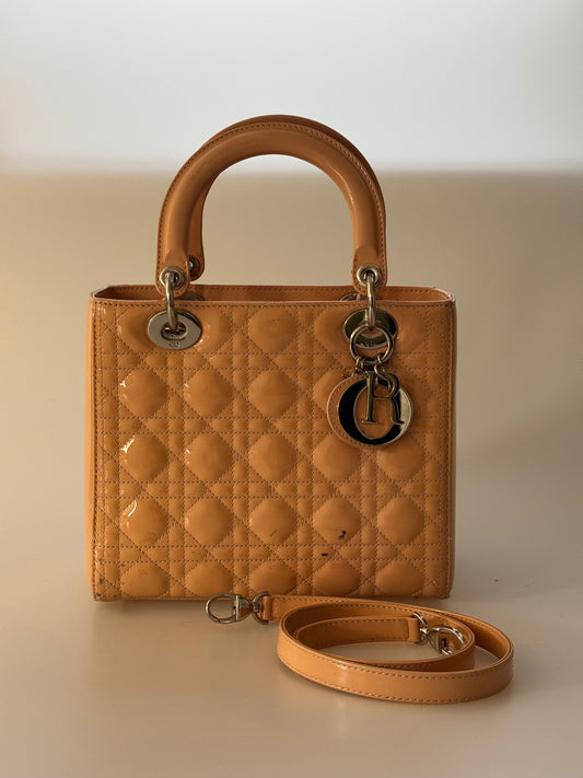 Christian Dior Lady Dior Bag Medium Light Beige Rovelle Bags