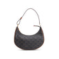 Celine 2022 Brown Triomphe Canvas and Calfskin Ava Shoulder Bag
