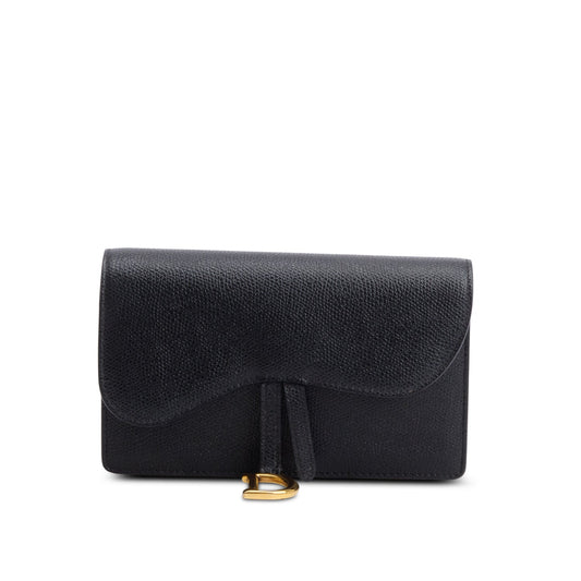 Christian Dior Black Grained Calfskin Saddle Belt Bag Rovelle Bags