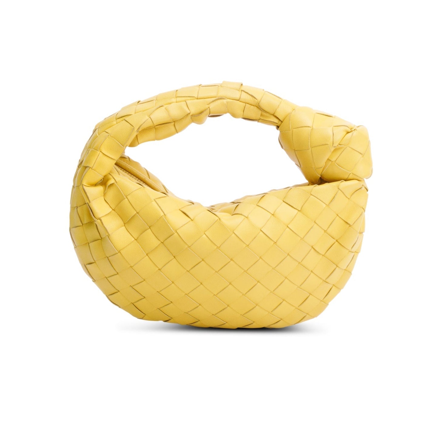 Bottega Veneta Yellow Intrecciato Leather Mini Jodie Bag