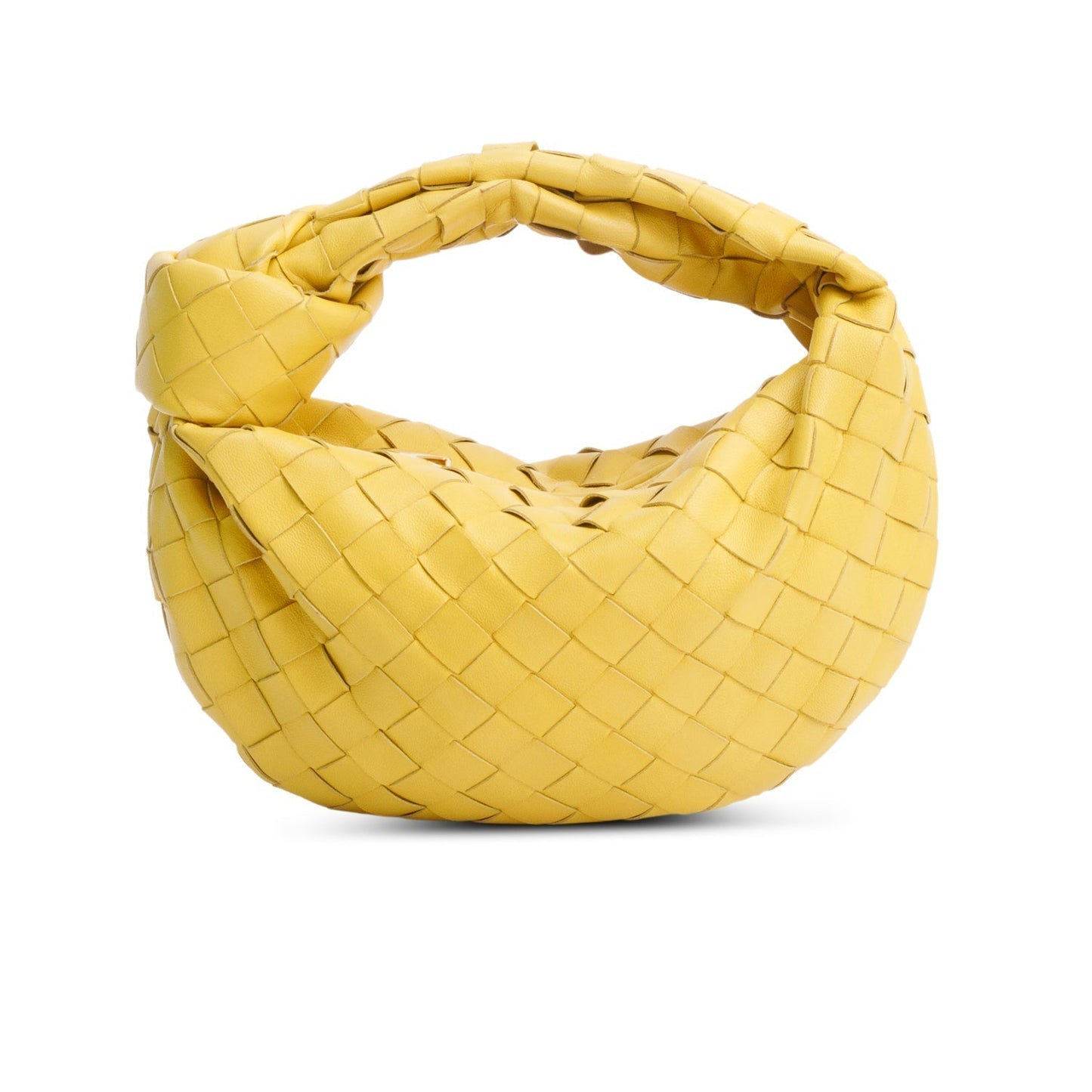 Bottega Veneta Yellow Intrecciato Leather Mini Jodie Bag