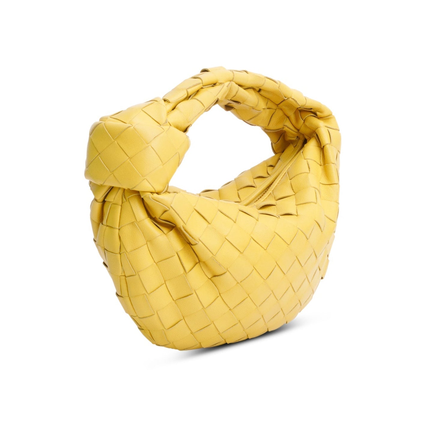 Bottega Veneta Yellow Intrecciato Leather Mini Jodie Bag