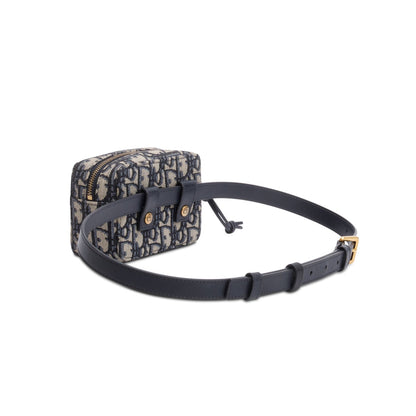 Christian Dior 2020 Navy Oblique Pouch Belt Bag Rovelle Bags
