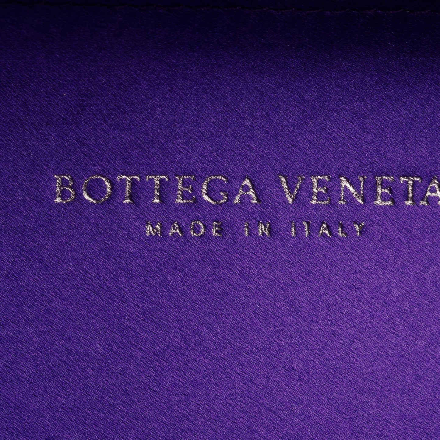 Bottega Veneta Purple Satin Ayers Intreccio Impero Stretch Knot Clutch
