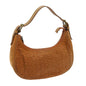 Luxury CELINE C Macadam Canvas Shoulder Bag Orange 64453
