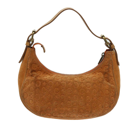 Luxury CELINE C Macadam Canvas Shoulder Bag Orange 64453