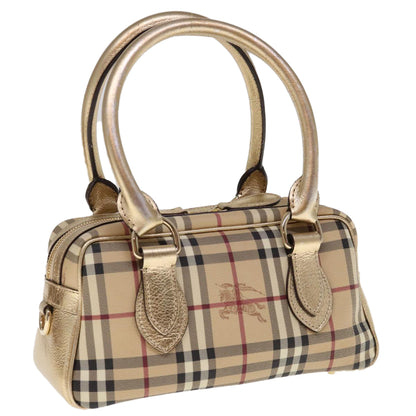 Burberry Nova Auth Leather Beige Handbag Style 8