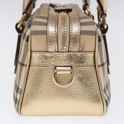 Burberry Nova Auth Leather Beige Handbag Style 8