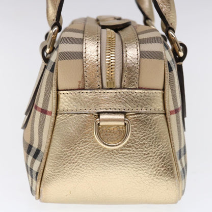 Burberry Nova Auth Leather Beige Handbag Style 8