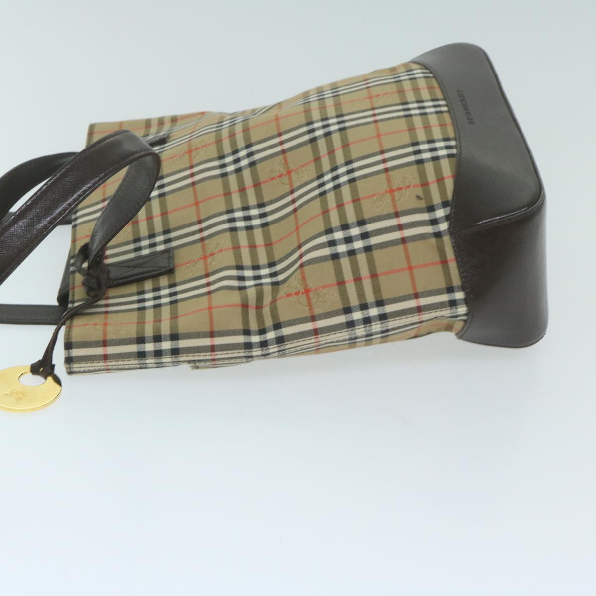 Burberry Nova Auth Canvas Beige Tote Bag Style 17
