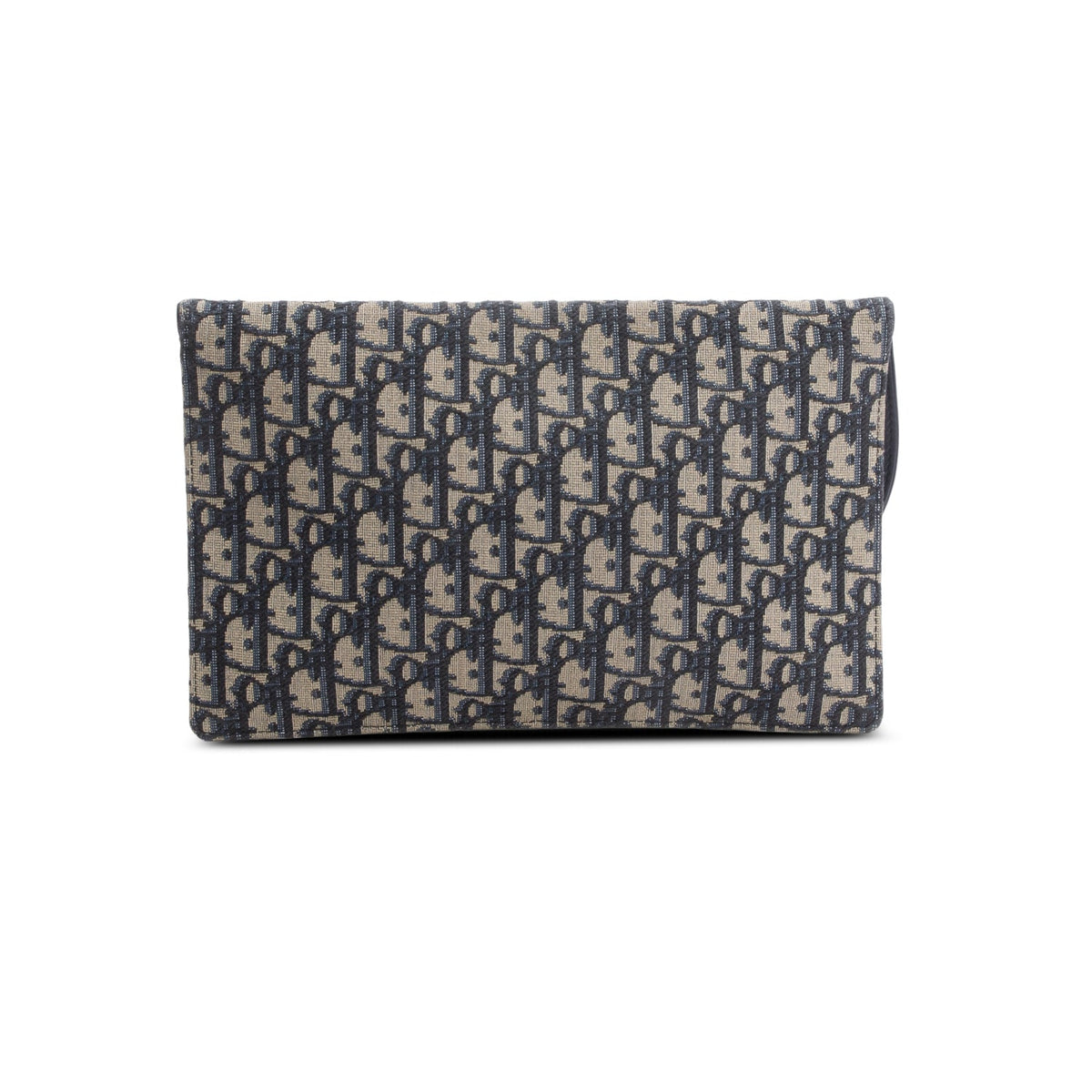 Christian Dior 2024 Blue Oblique Jacquard Canvas Saddle Pouch Rovelle Bags