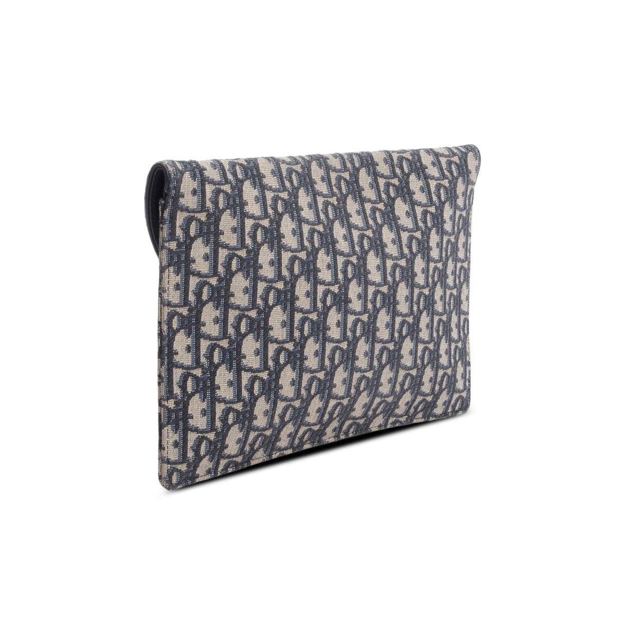 Christian Dior 2024 Blue Oblique Jacquard Canvas Saddle Pouch Rovelle Bags