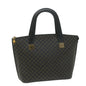 Luxury CELINE Macadam Canvas Hand Bag PVC Brown Black 64963