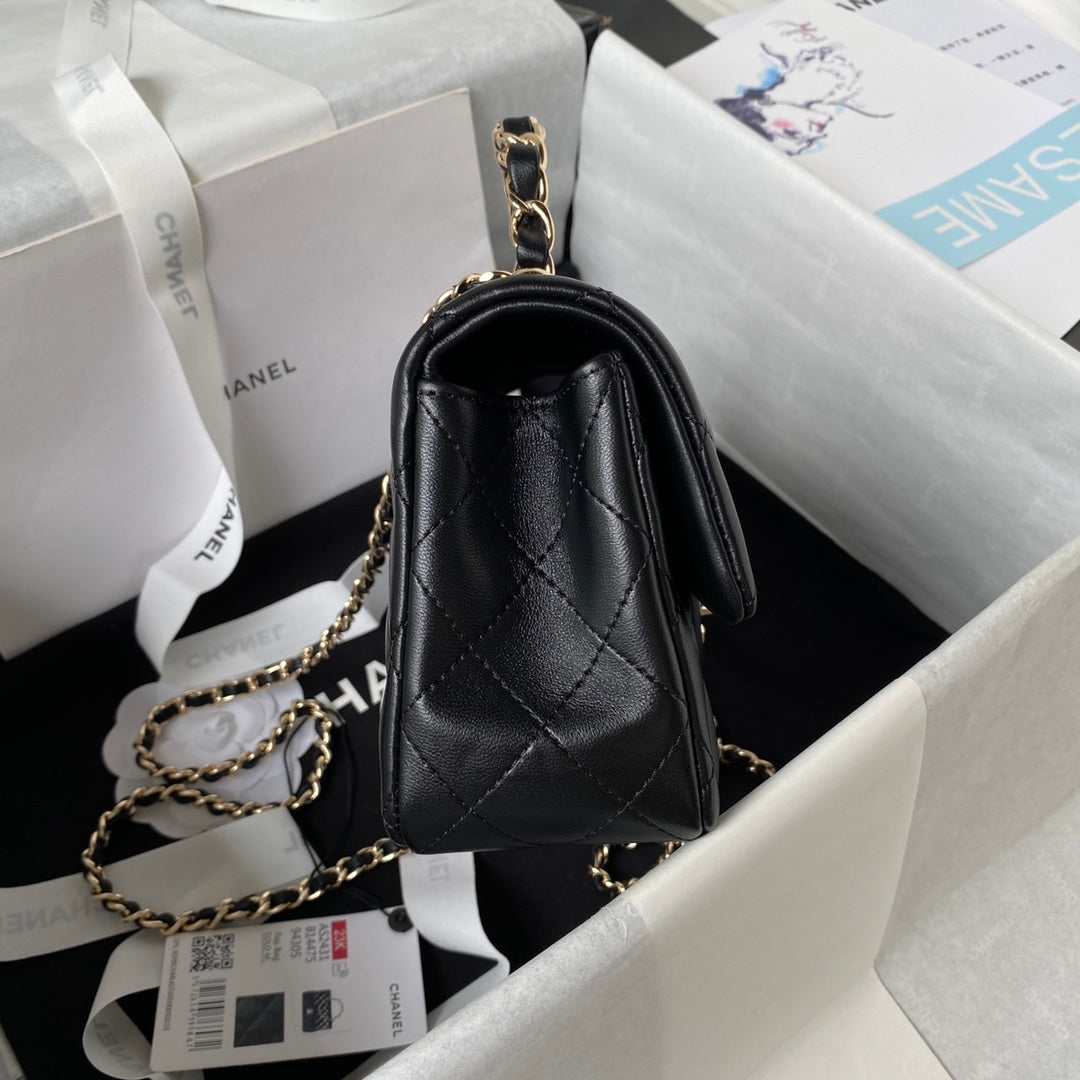 Chanel Mini Flap Bag With Top Handle