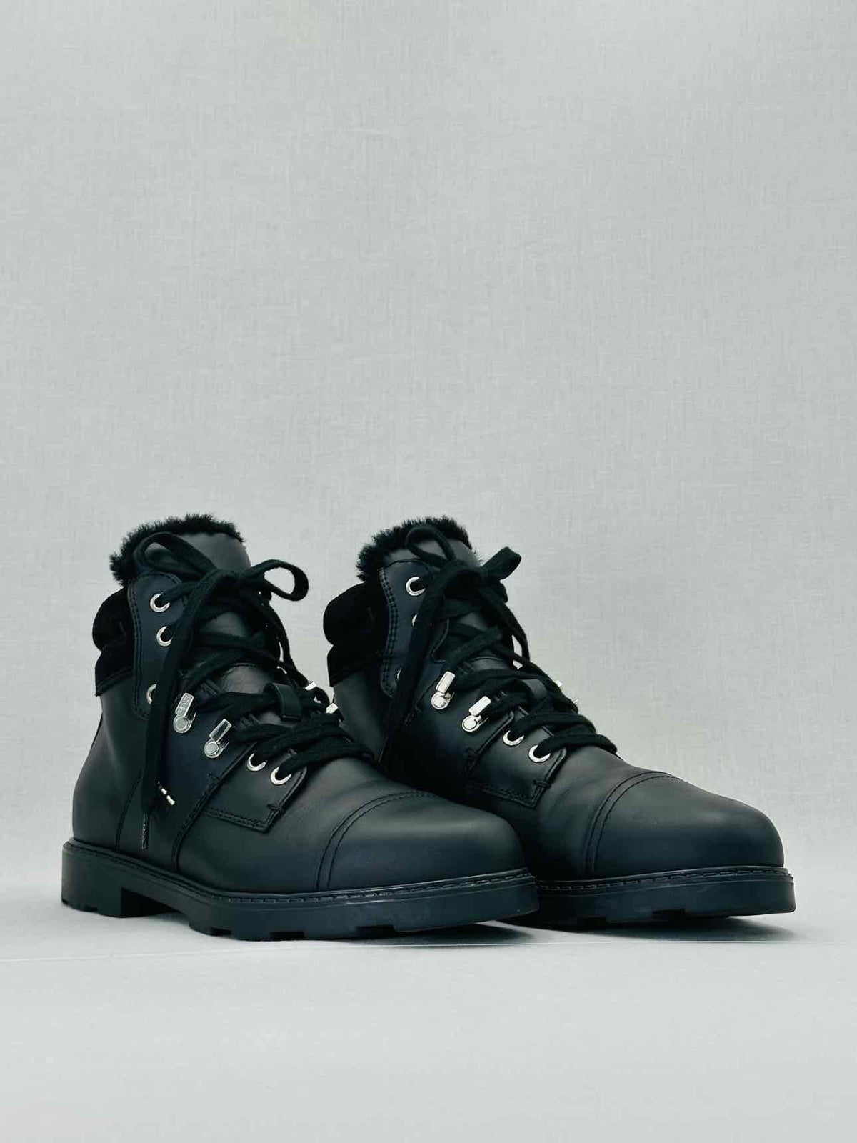 FENDI Fur Trim Black Size EU 39 Ankle Boots Rovelle Bags