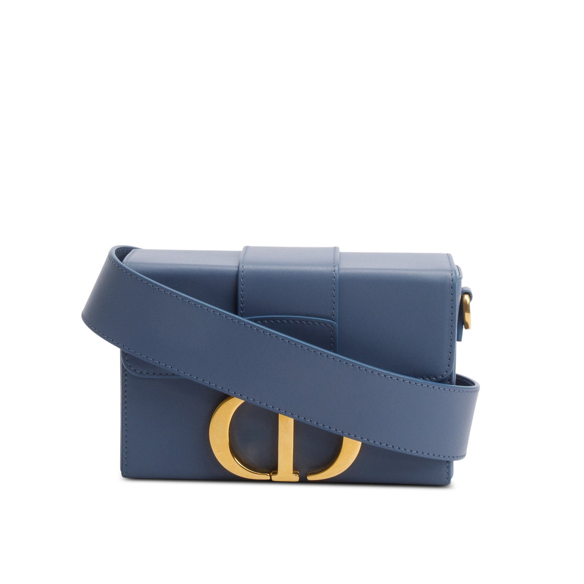 Christian Dior 2020 Blue Leather 30 Montaigne Box Bag Rovelle Bags