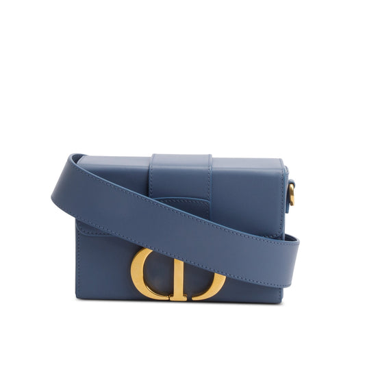 Christian Dior 2020 Blue Leather 30 Montaigne Box Bag Rovelle Bags