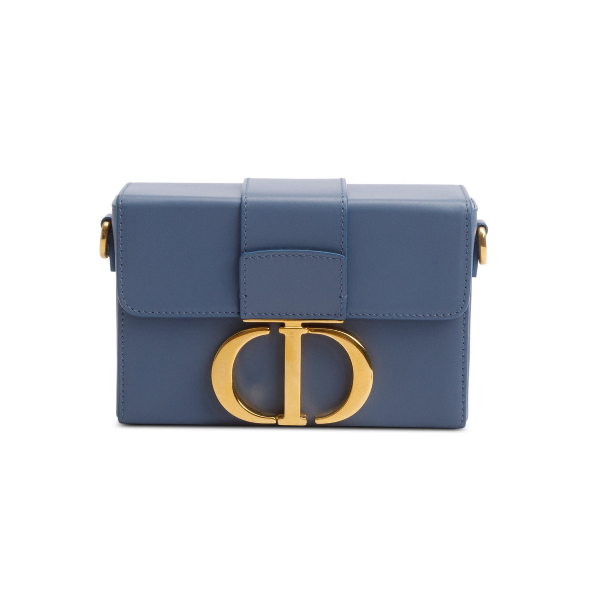 Christian Dior 2020 Blue Leather 30 Montaigne Box Bag Rovelle Bags