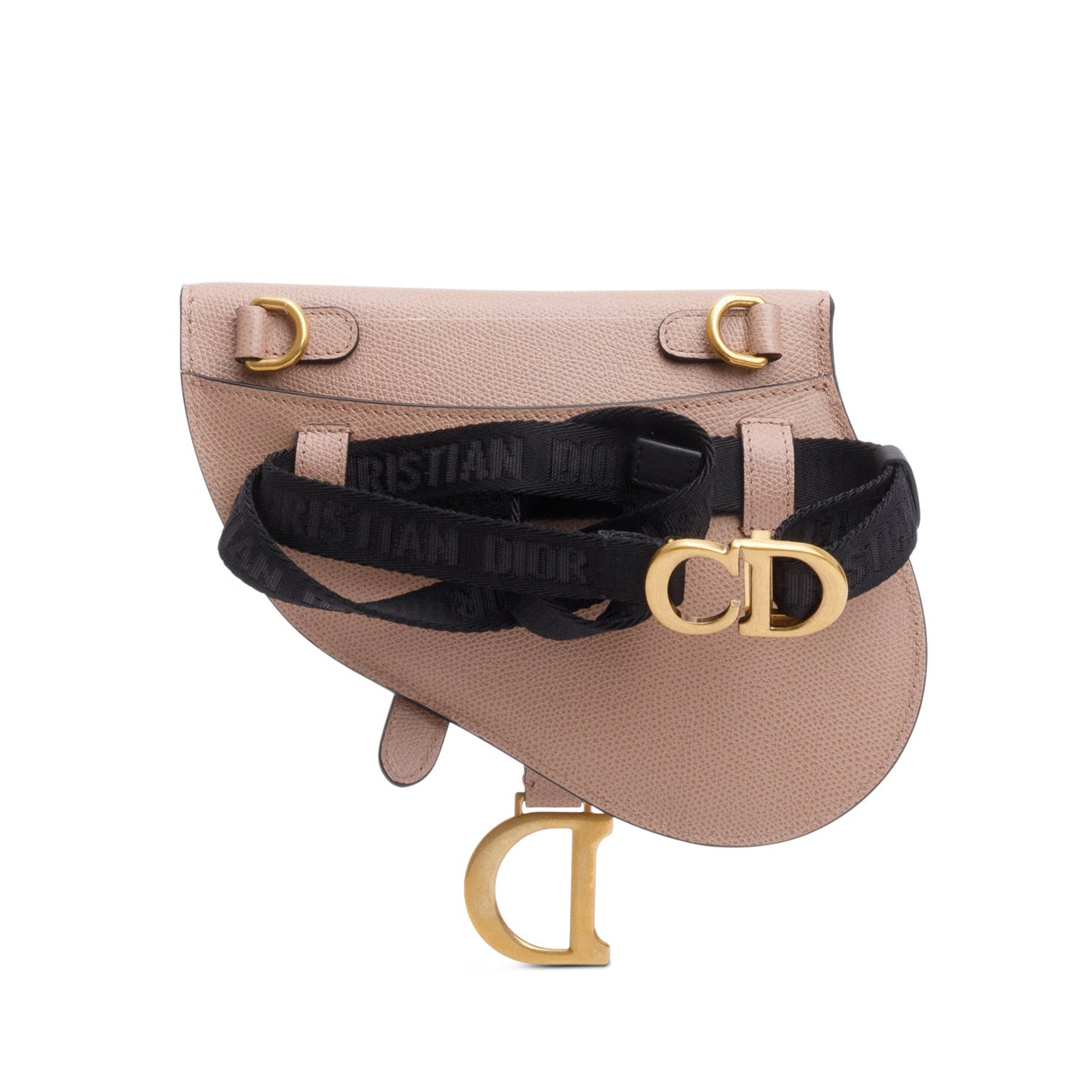 Christian Dior Pink Grained Calfskin Saddle Belt Bag Rovelle Bags