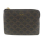 CELINE Coin case PVC Brown Macadam Women(Unisex)