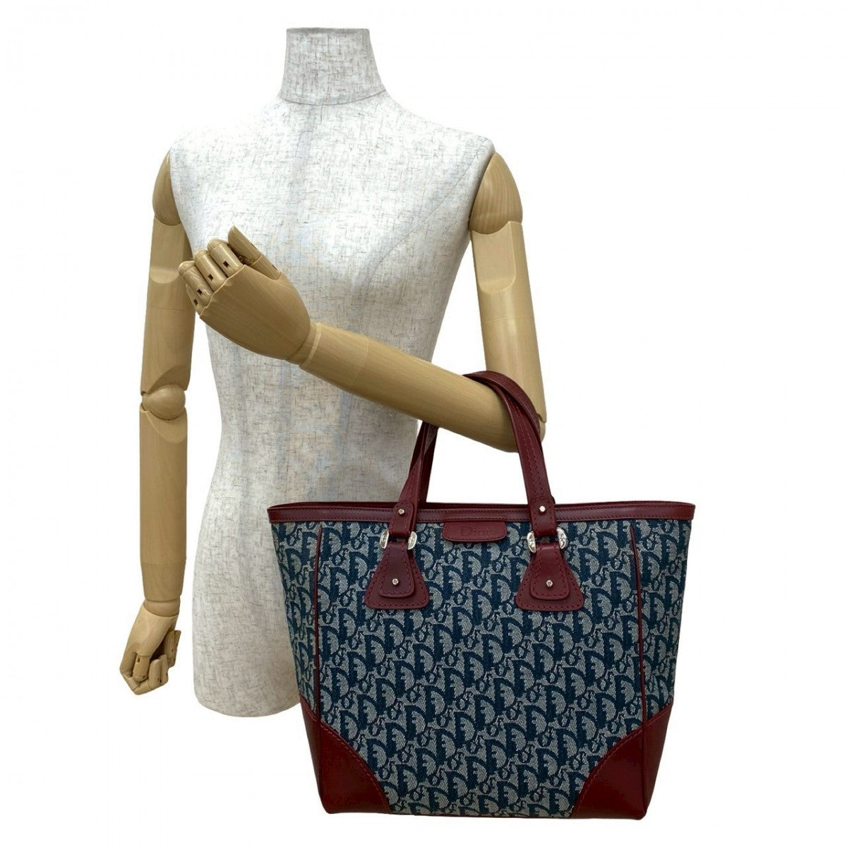 Dior Handbag canvas Navy Rovelle Bags