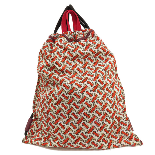 BURBERRY Backpack Nylon Brown B logo Women