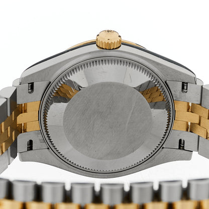 Stainless Steel 18K Yellow Gold Diamond 31mm Oyster Perpetual Datejust Watch Silver 278273